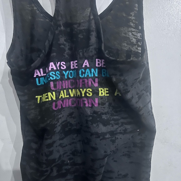 Unicorn Mode Racerback Tank Top - Picture 2 of 2